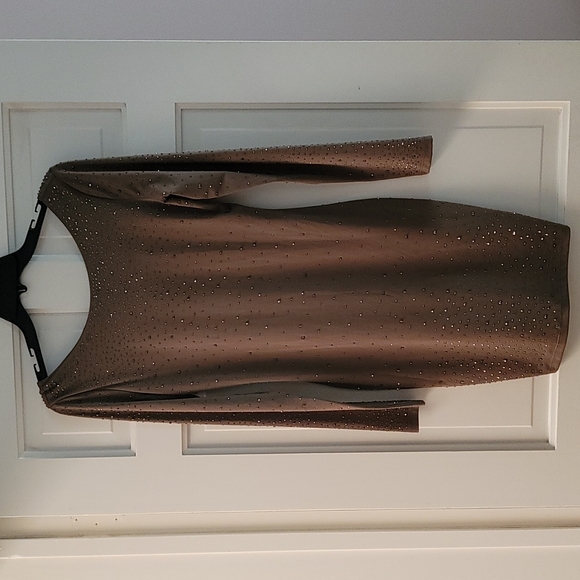 NWOT Rhinestone Bodycon Dress - Picture 6 of 7
